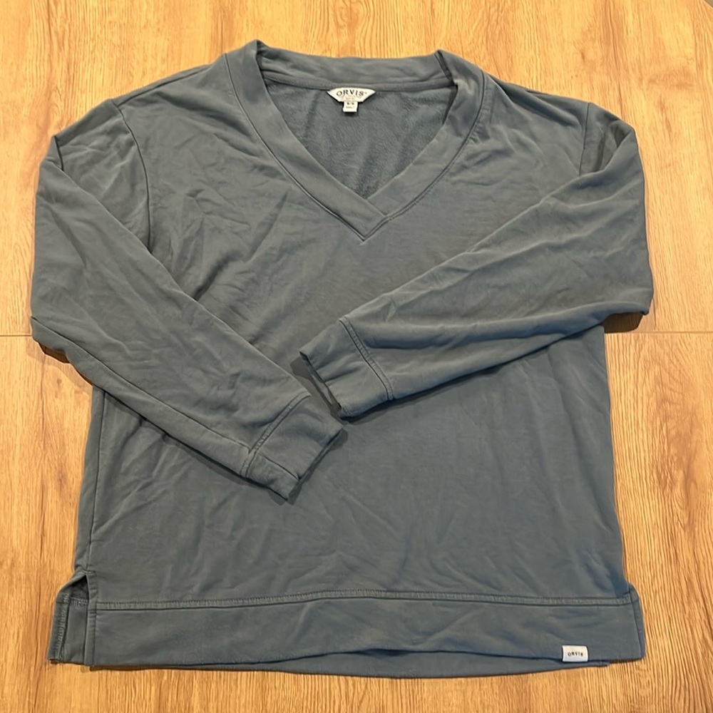 Orvis V Neck
Fleece L/S
Size M
Color Blue